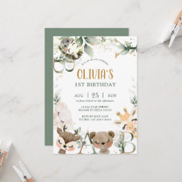 Uitnodiging voor de verjaardag van bosvrienden