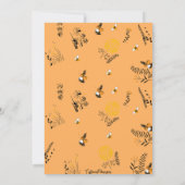 Uitnodiging voor de verjaardag van de bijendag (Achterkant)