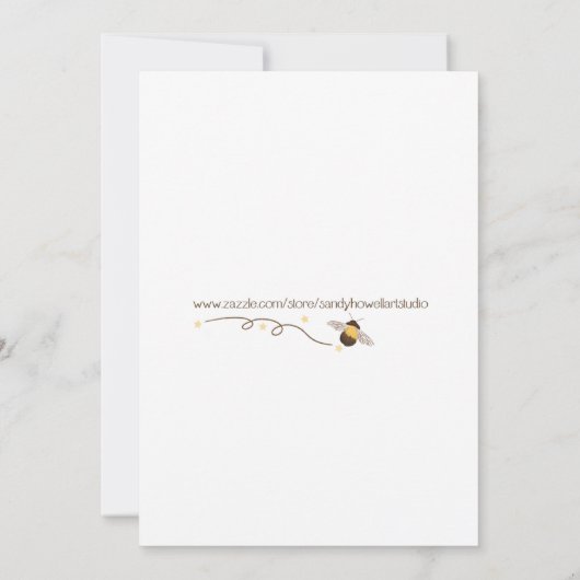 Uitnodiging voor de verjaardag van een kind van Un (Achterkant)