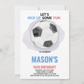 Uitnodiging voor de verjaardag van het Center Ball (Voorkant)