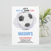 Uitnodiging voor de verjaardag van het Center Ball (Staand voorkant)