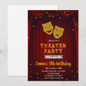 Uitnodiging voor de verjaardag van het theater (Voorkant / Achterkant)