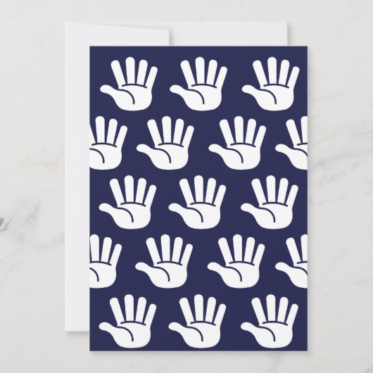 Uitnodiging voor de verjaardag van Hi Vijf Retro S (Achterkant)