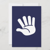 Uitnodiging voor de verjaardag van Hi Vijf Retro S (Achterkant)