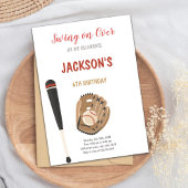 Uitnodiging voor de verjaardag van honkbalsporten