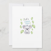 Uitnodiging voor de verjaardag van Koala, elke lee (Achterkant)