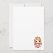 Uitnodiging voor de verjaardag van Prinsessenkaste (Achterkant)