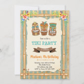 Uitnodiging voor de verjaardag van Tropical luau t (Voorkant)