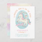 Uitnodiging voor de verjaardagsfeestje van Regenbo (Voorkant / Achterkant)