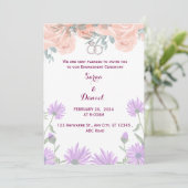 Uitnodiging voor de verloving (Staand voorkant)