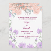 Uitnodiging voor de verloving (Voorkant / Achterkant)