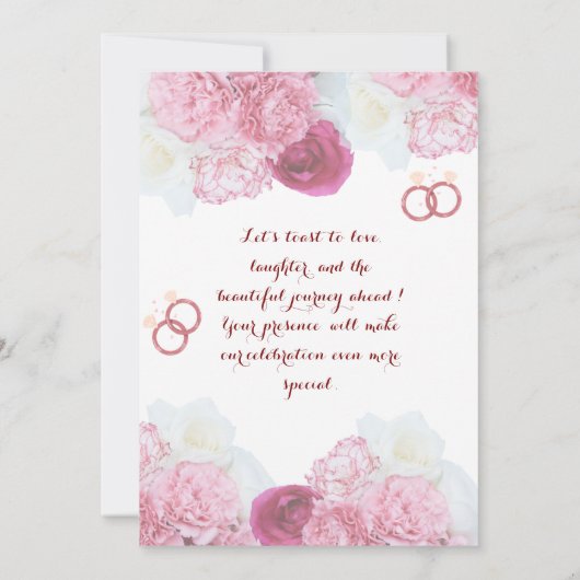 Uitnodiging voor de Verloving (Achterkant)