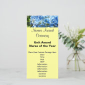 Uitnodiging voor de verpleegkundigenprijsuitreikin (Staand voorkant)