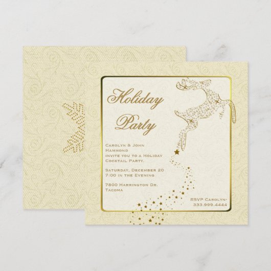 Uitnodiging voor de vierde en de goudfeestdag (Voorkant / Achterkant)