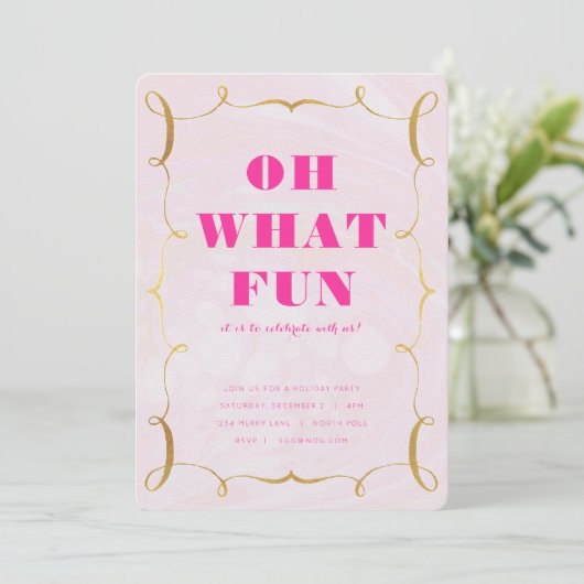 Uitnodiging voor de vierde feestdag (Staand voorkant)