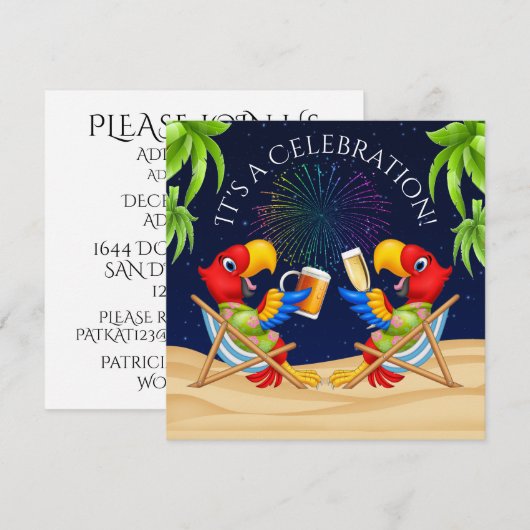 UITNODIGING VOOR DE VIERING (Voorkant / Achterkant)