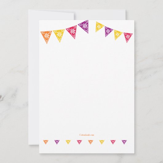 Uitnodiging voor de viering van Cinco de Mayo (Achterkant)