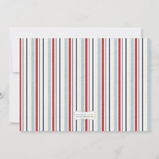 Uitnodiging voor de viering van een zeilboot (Achterkant)