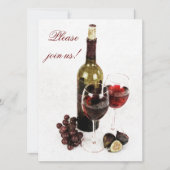 Uitnodiging voor de viering van wijn- en kaasmaker (Voorkant)