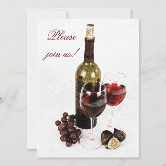 Uitnodiging voor de viering van wijn- en kaasmaker (Voorkant)