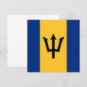 Uitnodiging voor de vlag van Barbados (Voorkant / Achterkant)