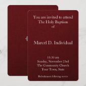 Uitnodiging voor de volwassenendoop (Voorkant / Achterkant)