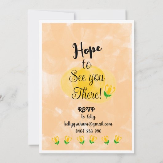 Uitnodiging voor de voorjaarslunch (Achterkant)