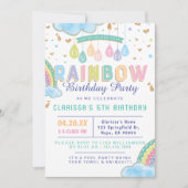 Uitnodiging voor de Waterverf van de regenboogdag (Voorkant)