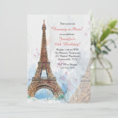 Uitnodiging voor de Waterverf van Parijs (Staand voorkant)