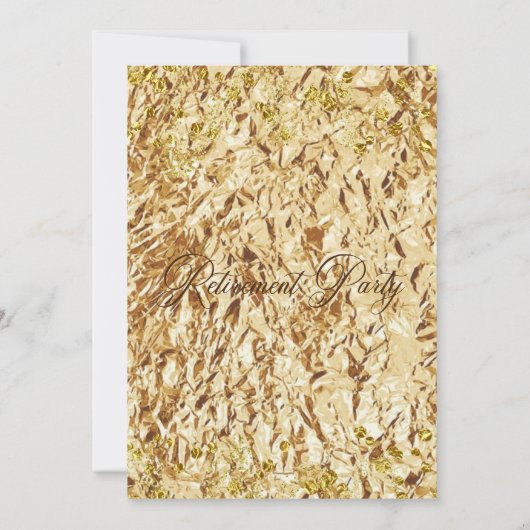 Uitnodiging voor de Wild Modern Chic Retirement Pa (Achterkant)