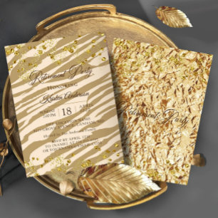 Uitnodiging voor de Wild Modern Chic Retirement Pa