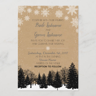 Uitnodiging voor de winter van Rustic Kraft