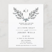 Uitnodiging voor de winterbruiloft | Begroting Flyer (Voorkant)