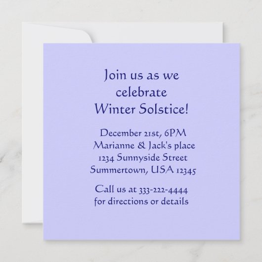 Uitnodiging voor de winterpartij (Achterkant)