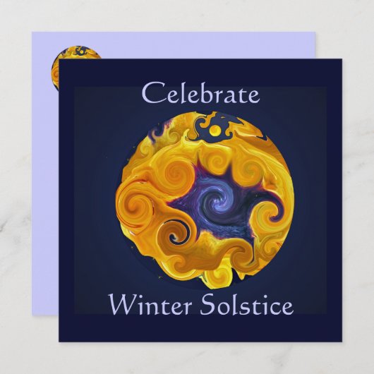 Uitnodiging voor de winterpartij (Voorkant / Achterkant)