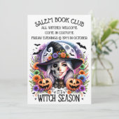 Uitnodiging voor de Witch Season Book Club (Staand voorkant)