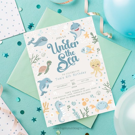 Uitnodiging voor de zesde verjaardag van Ocean The