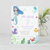 Uitnodiging voor de zevende verjaardag van de zeem (Staand voorkant)