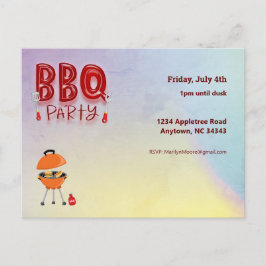 uitnodiging voor de zomer BBQ