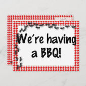 Uitnodiging voor de zomer van de BBQ (Voorkant / Achterkant)