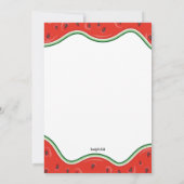 Uitnodiging voor de zomerpartij (Achterkant)