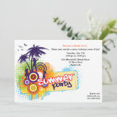 Uitnodiging voor de zomerpartij (Staand voorkant)