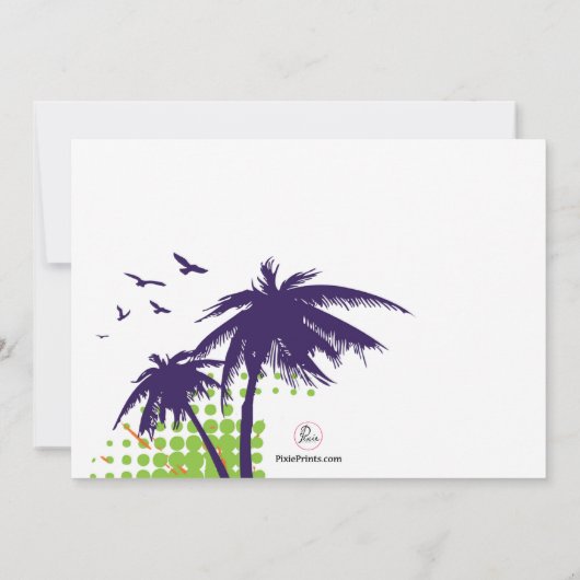 Uitnodiging voor de zomerpartij (Achterkant)