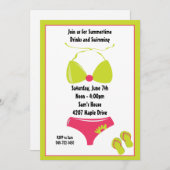 Uitnodiging voor de zomerpartij (Voorkant / Achterkant)