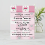 Uitnodiging voor de zomerpicknick (Staand voorkant)