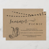 Uitnodiging voor de zomerpicknick (Voorkant / Achterkant)