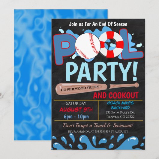 Uitnodiging voor de zomerploeg (Voorkant / Achterkant)