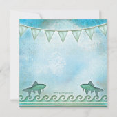 Uitnodiging voor de zomerpootpartij voor mousseren (Achterkant)