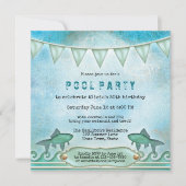 Uitnodiging voor de zomerpootpartij voor mousseren (Voorkant)