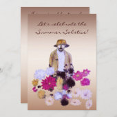 Uitnodiging voor de zomerse partij (Voorkant / Achterkant)